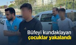 Büfeyi kundaklayan çocuklar yakalandı