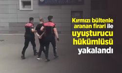Kırmızı bültenle aranan firari ile uyuşturucu hükümlüsü yakalandı