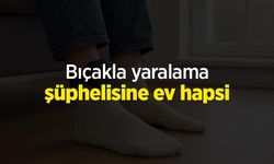 Bıçakla yaralama şüphelisine ev hapsi