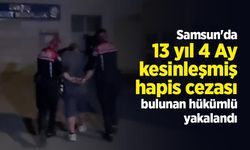 Samsun'da 13 yıl 4 Ay kesinleşmiş hapis cezası bulunan hükümlü yakalandı