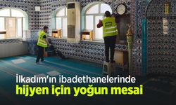 İlkadım'ın ibadethanelerinde hijyen için yoğun mesai