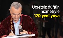Ücretsiz düğün hizmetiyle 170 yeni yuva