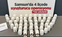 Samsun’da 4 ilçede uyuşturucu operasyonu: 7 kişi yakalandı