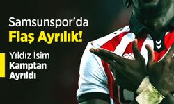 Samsunspor'da Flaş Ayrılık! Yıldız İsim Kamptan Ayrıldı