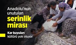 Anadolu'nun unutulan serinlik mirası: Kar kuyuları kültürü yok oluyor