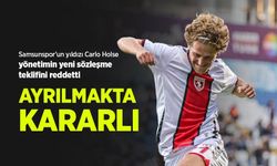 Samsunspor'un yıldızı Carlo Holse yönetimin yeni sözleşme teklifini reddetti … AYRILMAKTA KARARLI