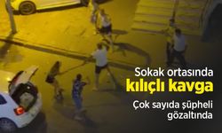 Sokak ortasında kılıçlı kavga: Çok sayıda şüpheli gözaltında