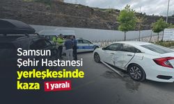 Samsun Şehir Hastanesi yerleşkesinde kaza: 1 yaralı