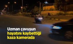 Uzman çavuşun hayatını kaybettiği kaza kamerada