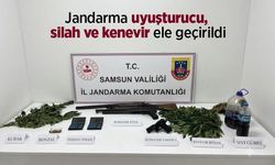 Jandarma uyuşturucu, silah ve kenevir ele geçirildi
