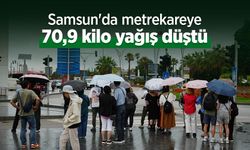 Samsun'da metrekareye 70,9 kilo yağış düştü