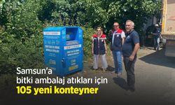 Samsun'a bitki ambalaj atıkları için 105 yeni konteyner
