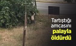 Tartıştığı amcasını palayla öldürdü