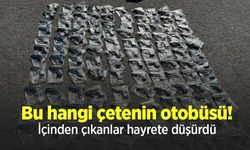Bu hangi çetenin otobüsü! İçinden çıkanlar hayrete düşürdü