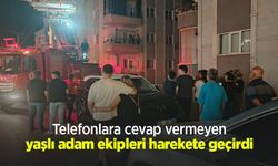 Telefonlara cevap vermeyen yaşlı adam ekipleri harekete geçirdi