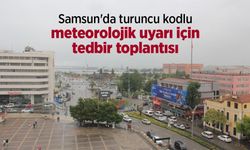 Samsun'da turuncu kodlu meteorolojik uyarı için tedbir toplantısı