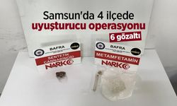 Samsun'da 4 ilçede uyuşturucu operasyonu: 6 gözaltı