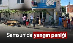 Samsun'da yangın paniği