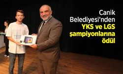 Canik Belediyesi’nden YKS ve LGS şampiyonlarına ödül