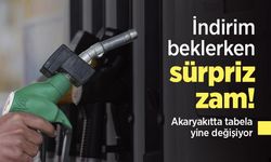 İndirim beklerken sürpriz zam! Akaryakıtta tabela yine değişiyor