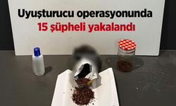 Uyuşturucu operasyonunda 15 şüpheli yakalandı