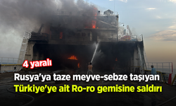Rusya'ya taze meyve-sebze taşıyan Türkiye'ye ait Ro-ro gemisine saldırı