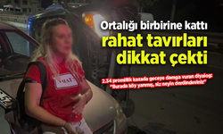 Ortalığı birbirine kattı rahat tavırları dikkat çekti