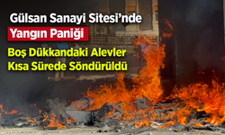 Samsun Gülsan Sanayi Sitesi’nde Yangın Paniği: Boş Dükkandaki Alevler Kısa Sürede Söndürüldü