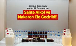 Samsun İlkadım’da Kaçakçılık Operasyonu: Sahte Alkol ve Makaron Ele Geçirildi!