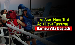 Samsun'da İller Arası Muay Thai Turnuvası nefes kesen maçlarla başladı