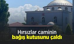 Hırsızlar caminin bağış kutusunu çaldı