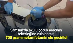 Samsun’da akülü çocuk aracının tekerleğine zulalanmış 705 gram metamfetamin ele geçirildi