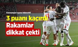 Samsunspor oyuna hükmetti, 3 puanı kaçırdı! Rakamlar dikkat çekti