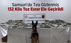Samsun'da Tıra Gizlenmiş 132 Kilo Toz Esrar Ele Geçirildi