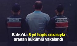 Bafra’da 8 yıl hapis cezasıyla aranan hükümlü yakalandı