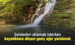Şelaleden Atlamak İsterken Kayalıklara Düştü: Ağır Yaralandı
