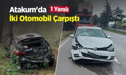 Atakum'da İki Otomobil Çarpıştı: 1 Yaralı