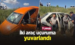 İki araç uçuruma yuvarlandı: 5 yaralı
