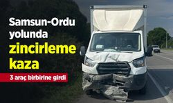 Samsun-Ordu yolunda zincirleme kaza: 3 araç birbirine girdi