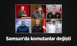 Samsun'da komutanlar değişti