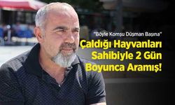 "Böyle Komşu Düşman Başına": Çaldığı Hayvanları Sahibiyle 2 Gün Boyunca Aramış!