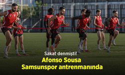 Sakat denmişti! Afonso Sousa Samsunspor antrenmanında