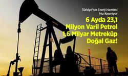 Türkiye’nin Enerji Hamlesi Hız Kesmiyor: 6 Ayda 23,1 Milyon Varil Petrol, 1,6 Milyar Metreküp Doğal Gaz!
