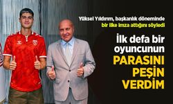 Başkan Yıldırım: "İlk defa bir oyuncunun PARASINI PEŞİN VERDİM"