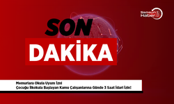 Memurlara Okula Uyum İzni: Çocuğu İlkokula Başlayan Kamu Çalışanlarına Günde 3 Saat İdari İzin!