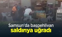 Samsun'da başpehlivan saldırıya uğradı