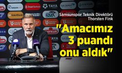 Samsunspor Teknik Direktörü Thorsten Fink: "Amacımız 3 puandı, onu aldık"