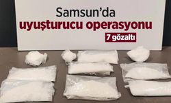 Samsun’da uyuşturucu operasyonu: 7 gözaltı