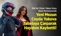 Şile'de Yürek Yakan Kaza Kask Kamerasında: Yeni Mezun Ceyda Yakova Tabelaya Çarparak Can Verdi!