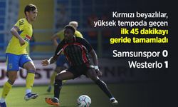 Kırmızı beyazlılar, yüksek tempoda geçen ilk 45 dakikayı geride tamamladı! Samsunspor 0 Westerlo 1